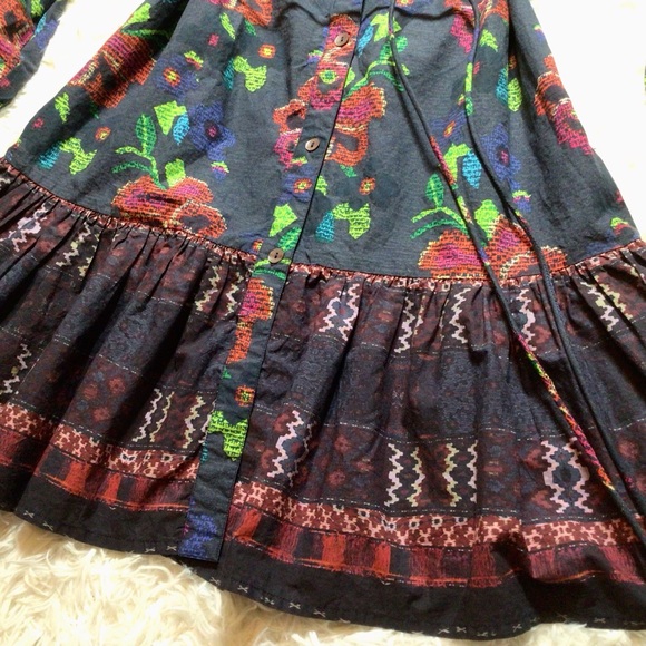 Tuckernuck Ro’s Garden Poplin Ines Anthropologie Dress Floral Edit Cotton XS S M - Picture 9 of 13